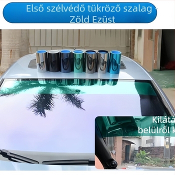 Két színű gradiens autóablak napvédő fólia, színváltó fólia, első szélvédő árnyékoló fólia