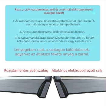 BYD Dolphin ablak esővédő – Akril, kampó + ragasztóval történő telepítés, 4 darabos készlet