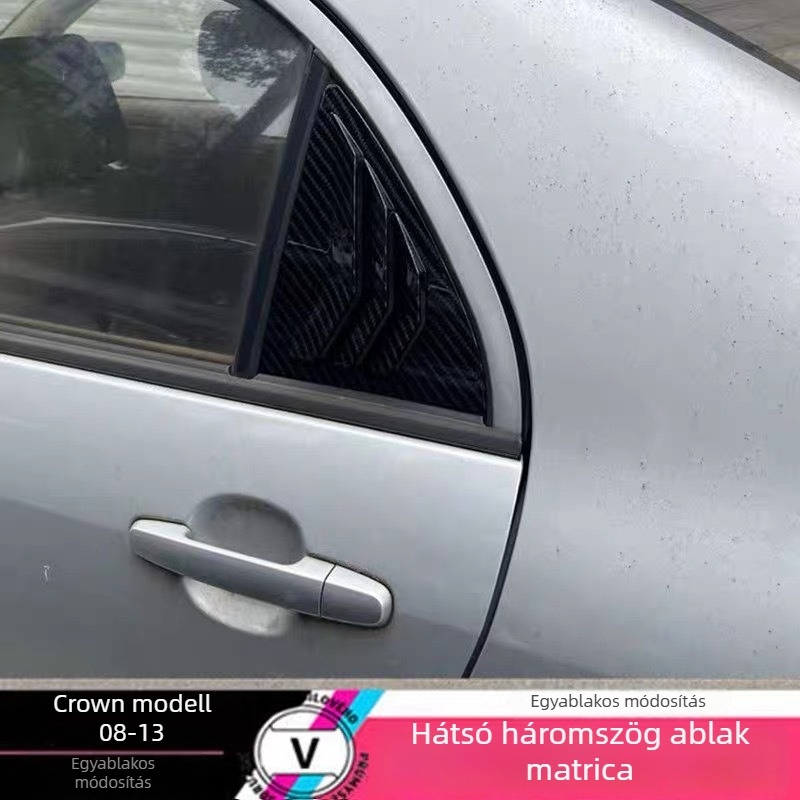2008–2013 Corolla hátsó háromszög ablak légkivezető lamellák, külső autódísz Mustang