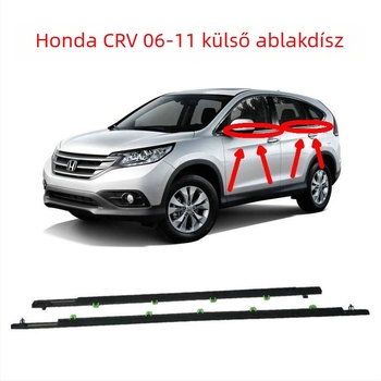 Calender autó tömítés – Honda CRV kompatibilis, műanyag tömítés üveghez, ajtókhoz és ablakokhoz