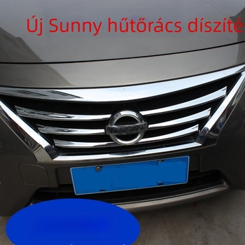 Nissan Versa 2014 6 darab dekoratív keret a front grille-hez — ABS anyag, elektroplatált felület