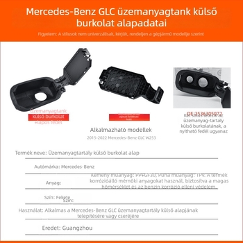 Mercedes-Benz GLC W253 Üzemanyag-tank fedél alap, PP anyag, beépített töltőnyílás