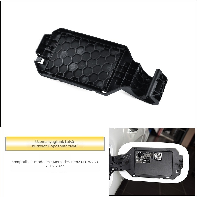 Mercedes-Benz GLC W253 Üzemanyag-tank fedél alap, PP anyag, beépített töltőnyílás
