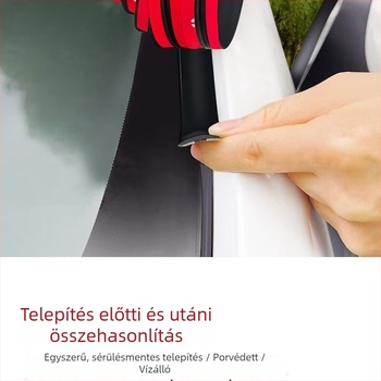 Autó tömítőszalag, T-alakú, modell 01, első és hátsó szélvédő és tető tömítése, univerzális illeszkedés