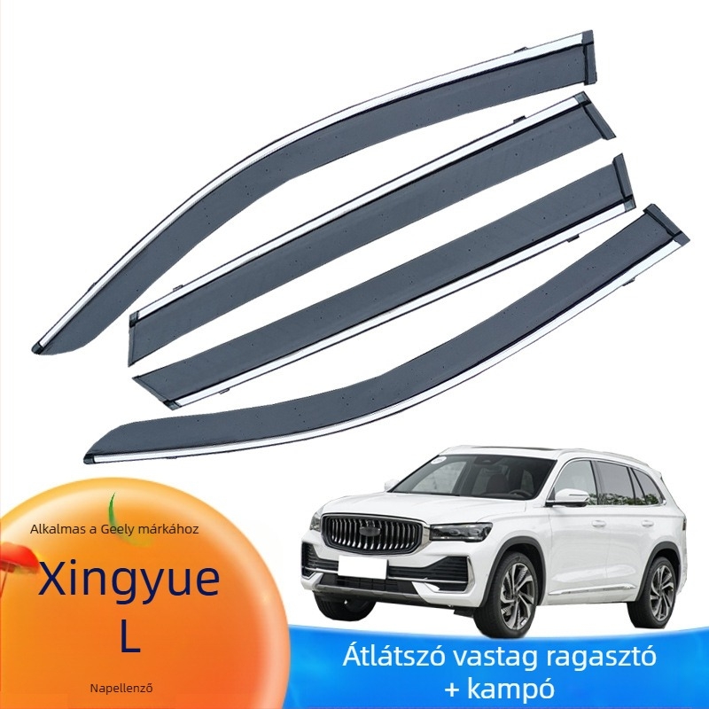 Geely Xingyue L 3D átlátszó akril esővédő ablakokra – készlet 4 darab