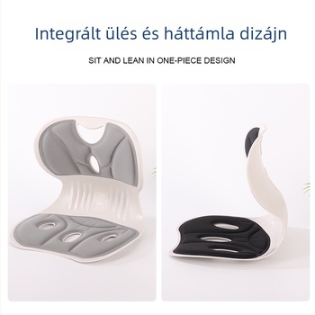 Ergonomikus deréktámaszos ülőpárna hosszú üléshez, integrált hátsó támasz és testtartás-korrekcióval