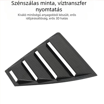 Hátsó ablak háromszög alakú légáramkivezető dekor matrica Hyundai Elantra Lingdong modellhez, 2016–2020