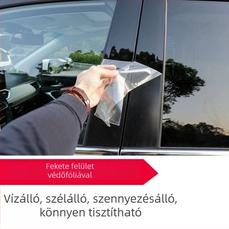 PC műanyag középső oszlop díszléc Nissan modellekhez: Murano, Tiida 6, Navara 7, Patrol, Teana és Bluebird; karcolás elleni védelem