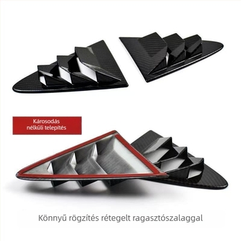 Toyota Corolla Levinhez hátoldali oldalsó háromszög lamellás dekoratív ablakmatrica (2019–2024)