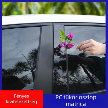 Cadillac ATS-L, XT5, XT4, XTS, CT5, CT4, CT6, SRX középső pillér dekor matricája – fényes fekete