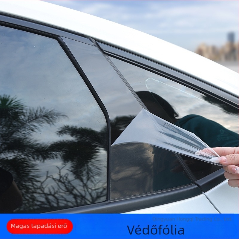 Cadillac ATS-L, XT5, XT4, XTS, CT5, CT4, CT6, SRX középső pillér dekor matricája – fényes fekete