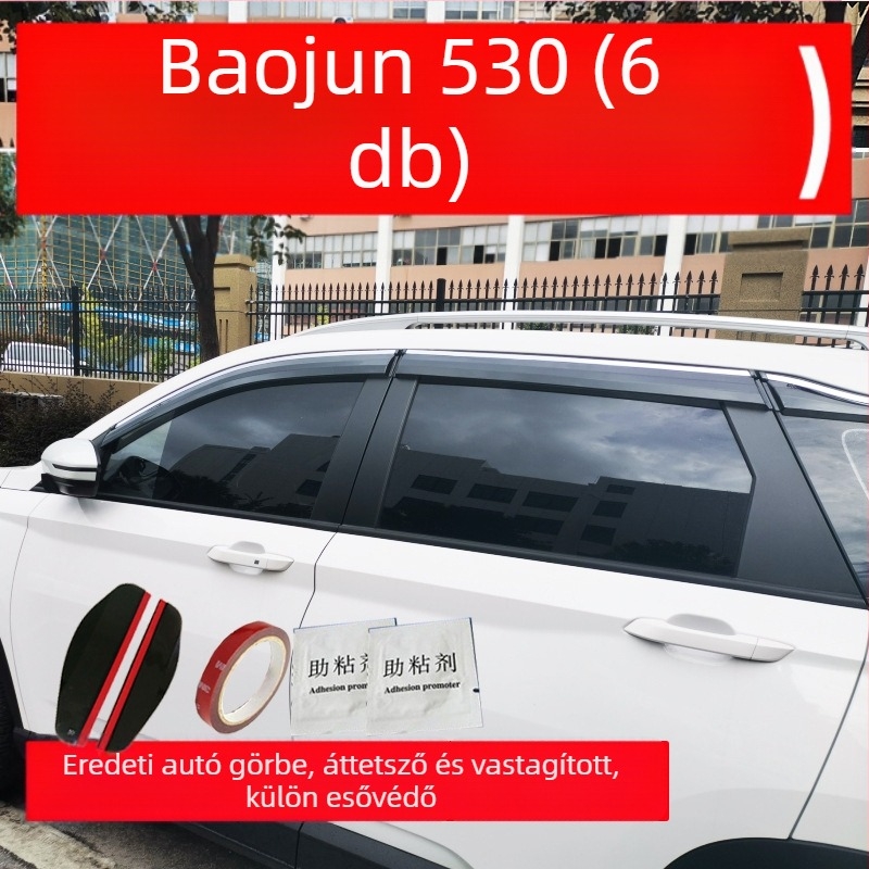 Baojun 530 Ablak esővédők injektált fényes külső díszítő csíkokkal