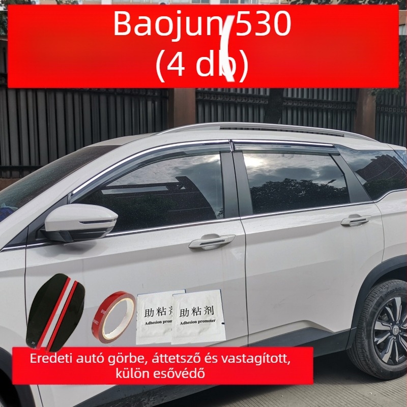 Baojun 530 Ablak esővédők injektált fényes külső díszítő csíkokkal
