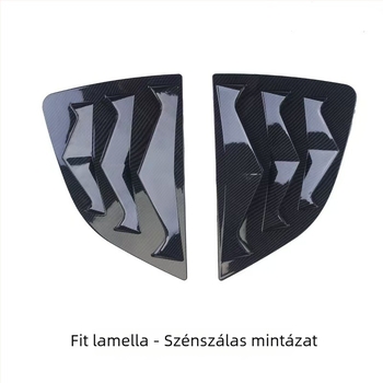 14-20 Honda Fit GK5 Hátsó oldalsó lamella módosító készlet, háromszög alakú ablak szellőző dekoráció, külső megjelenés frissítés