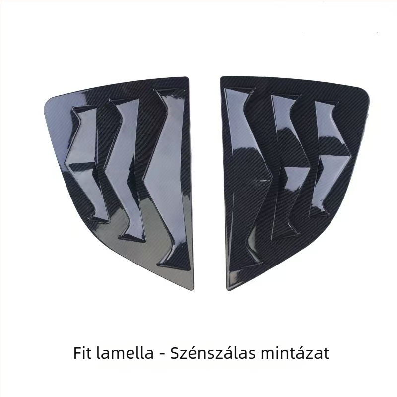 14-20 Honda Fit GK5 Hátsó oldalsó lamella módosító készlet, háromszög alakú ablak szellőző dekoráció, külső megjelenés frissítés