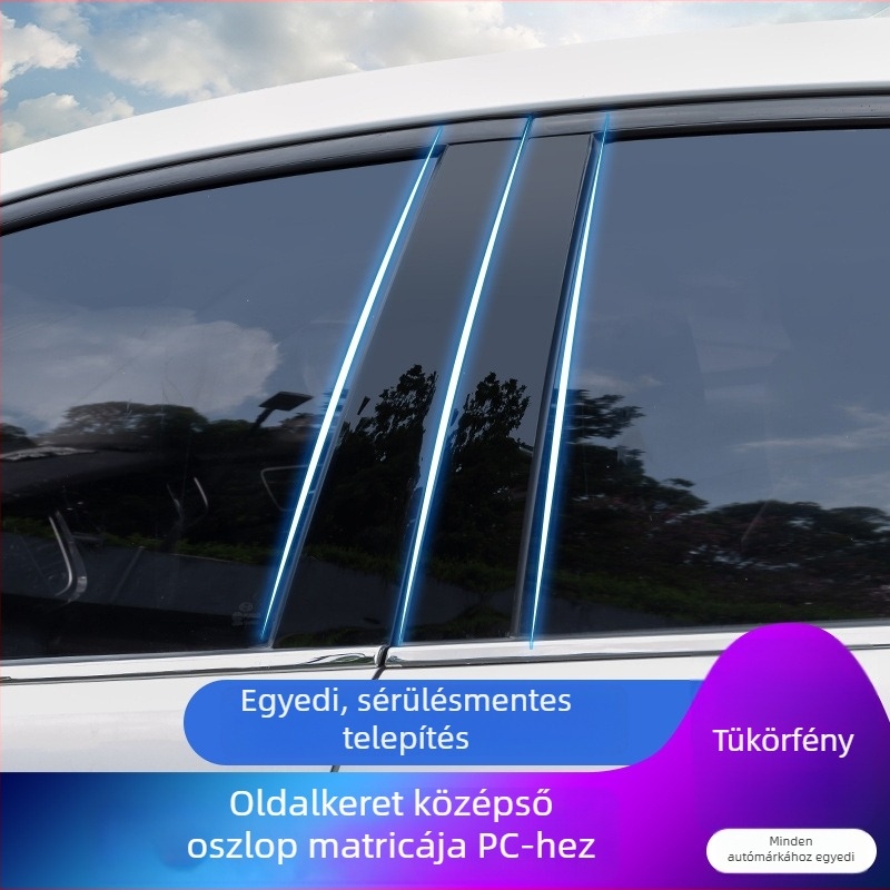 PC anyagú középső oszlop ablakdíszléc Chrysler 300/300C és Dodge Magnum (2005–2010)