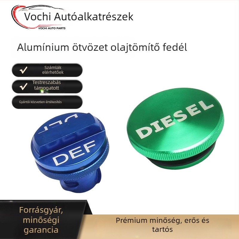 Dodge Ram (13-18) olaj- és DEF tankfedél készlet, alumíniumötvözet, modell JYG-35