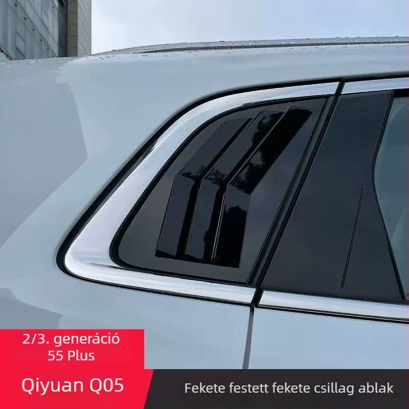 2/3 generációs 55Plus és Qiyuan Q05-höz készült külső hátsó oldalablak díszítő alkatrész