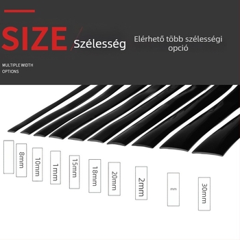 Autóablak keret dekoratív sáv, univerzális illeszkedés, karcolás- és ütközésvédő sáv