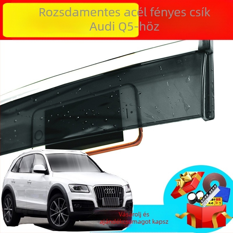 Audi Q5 rozsdamentes acél esővédő ablakvédő