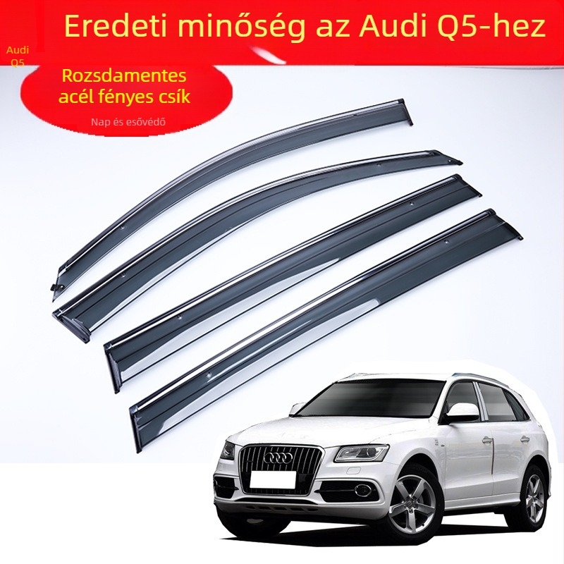 Audi Q5 rozsdamentes acél esővédő ablakvédő