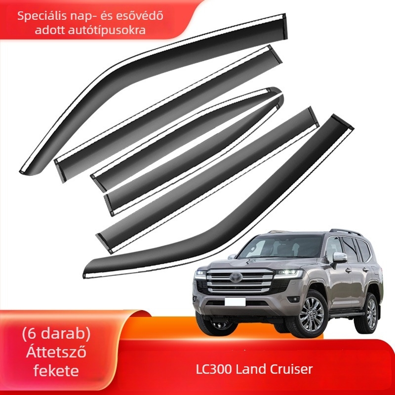 Land Cruiser LC300 — esővédő készlet az ablakokra és a visszapillantó tükörre