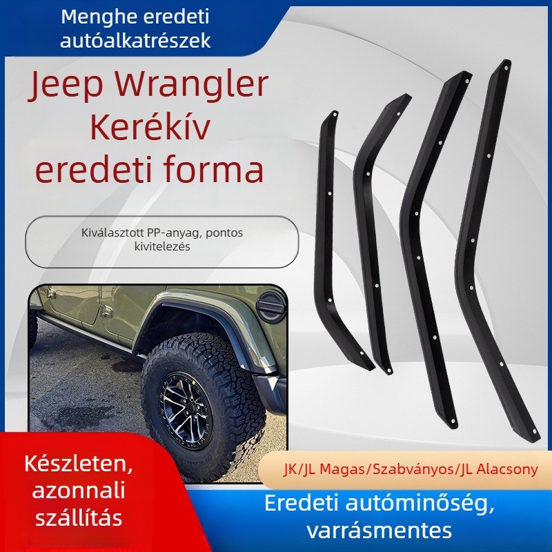 Műanyag wheel eyebrow Jeep Wrangler JK/JL-hoz (magas/alacsony konfiguráció)