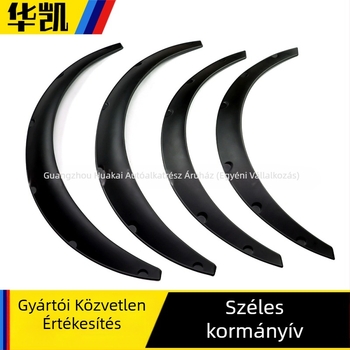 Széles sárvédő ívek sedanokhoz, SUV-khez és terepjárókhoz, ABS anyag, modell: Wide body wheel eyebrow, általános alkalmazhatóság, Guangzhou eredet