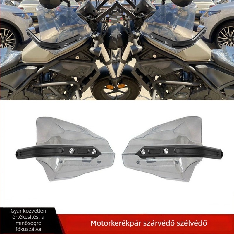 Motorkerékpár kézvédő - CNC alumínium ötvözet, univerzális, szélvédő