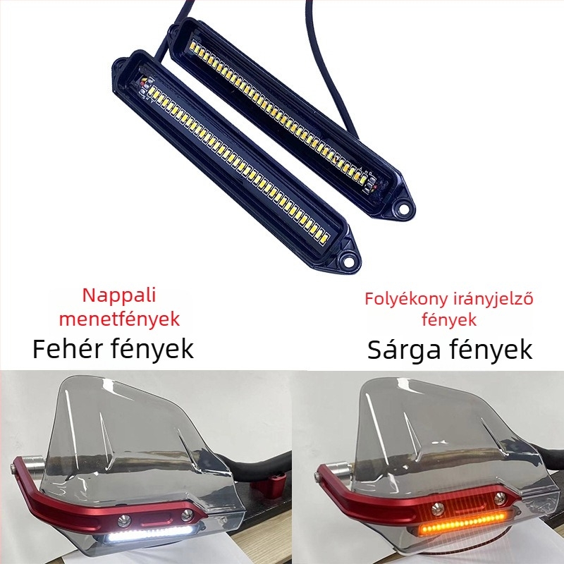 Motorkerékpár kézvédő - CNC alumínium ötvözet, univerzális, szélvédő