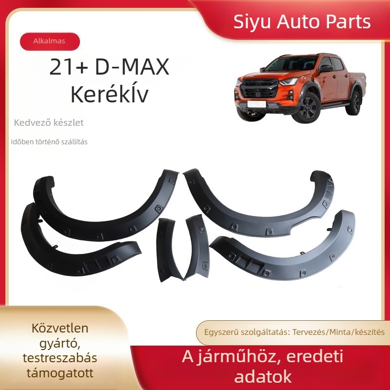 Isuzu D-Max 2021+ kerékívvédő | Anyag: PP | Testreszabás elérhető