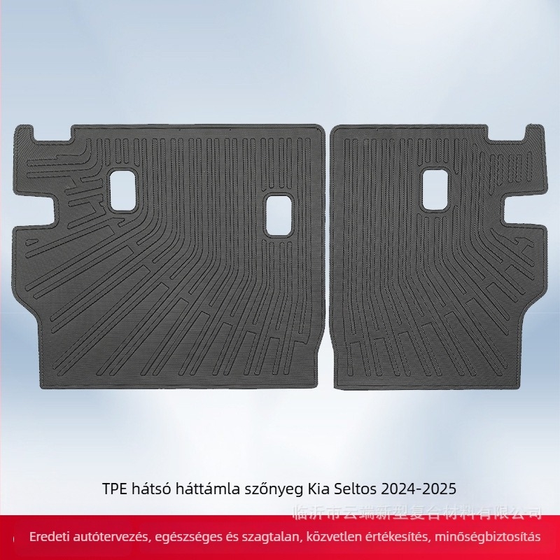 Kia Seltos 2024-2025 Első és hátsó autópadlók, TPE anyag, minden időjárási körülményekhez, 3D láb- és csomagtartó matrac, logó nyomtatás elérhető