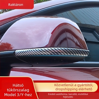 Tesla Model 3/Y visszapillantó tükre ütközésvédő csík – ABS anyag, kompatibilis Model 3/Y