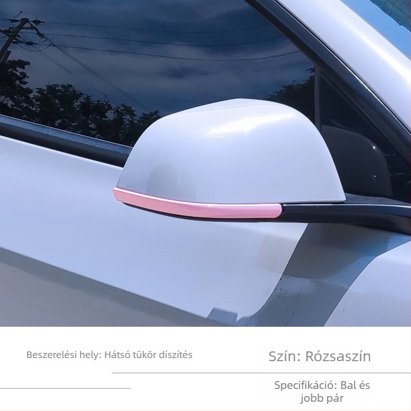 Tesla Model 3/Y visszapillantó tükre ütközésvédő csík – ABS anyag, kompatibilis Model 3/Y