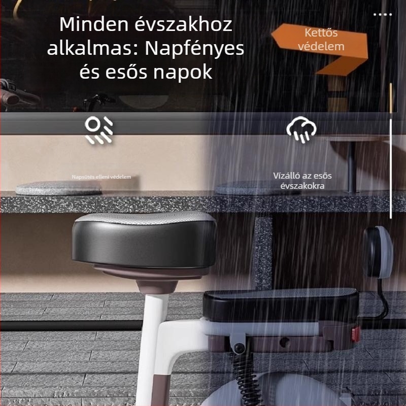 Bőr ülésvédő elektromos autóhoz, napvédő és vízálló, univerzális minden évszakra, elektromos kerékpárhoz