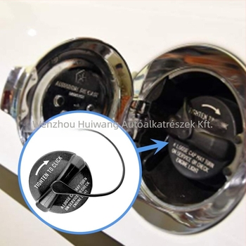 Zárható üzemanyag-tankfedél Dodge/Chrysler/Ram/Jeep számára; Anyag: műanyag; OEM zár: 05278655AB, 5278655AB, 42031XA00A, 5015636AA, 11508; OEM zár nélküli: 52030377AB, 5278632AG, 52030377AA, 52124512AA; Márka: Huiwang