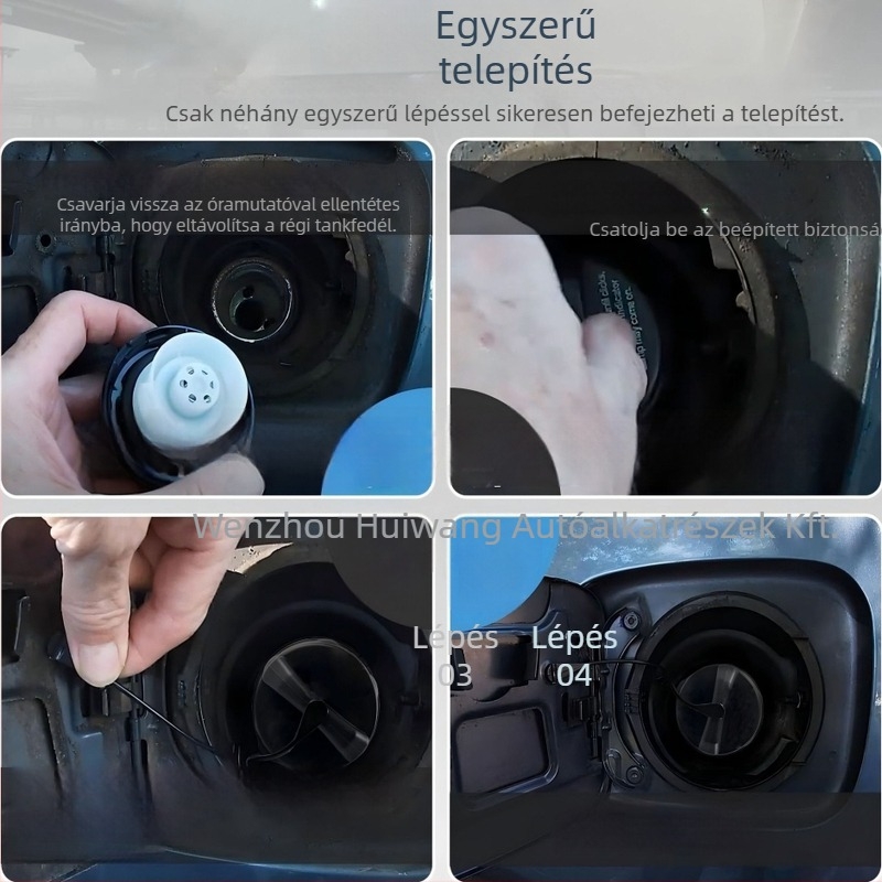 Zárható üzemanyag-tankfedél Dodge/Chrysler/Ram/Jeep számára; Anyag: műanyag; OEM zár: 05278655AB, 5278655AB, 42031XA00A, 5015636AA, 11508; OEM zár nélküli: 52030377AB, 5278632AG, 52030377AA, 52124512AA; Márka: Huiwang