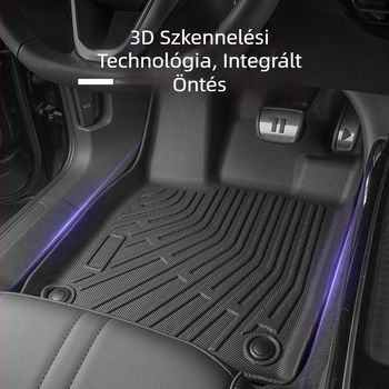 3D TPE All-Weather autópadló szőnyegek Audi Q8-hoz (2019–2026) – járműspecifikus, 5 ülés, egyedi logónyomtatás, hátsó csomagtartó és hátsó támla párna