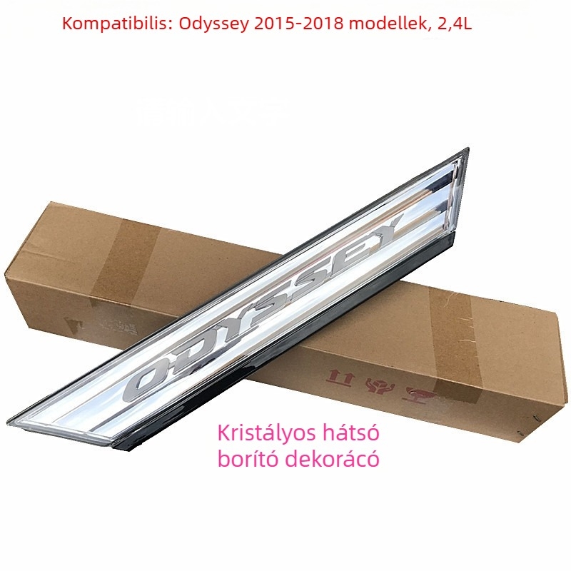 Odyssey hátsó csomagtérajtó díszléc kristályos díszítő csíkkal – műanyag, Huajie Sail