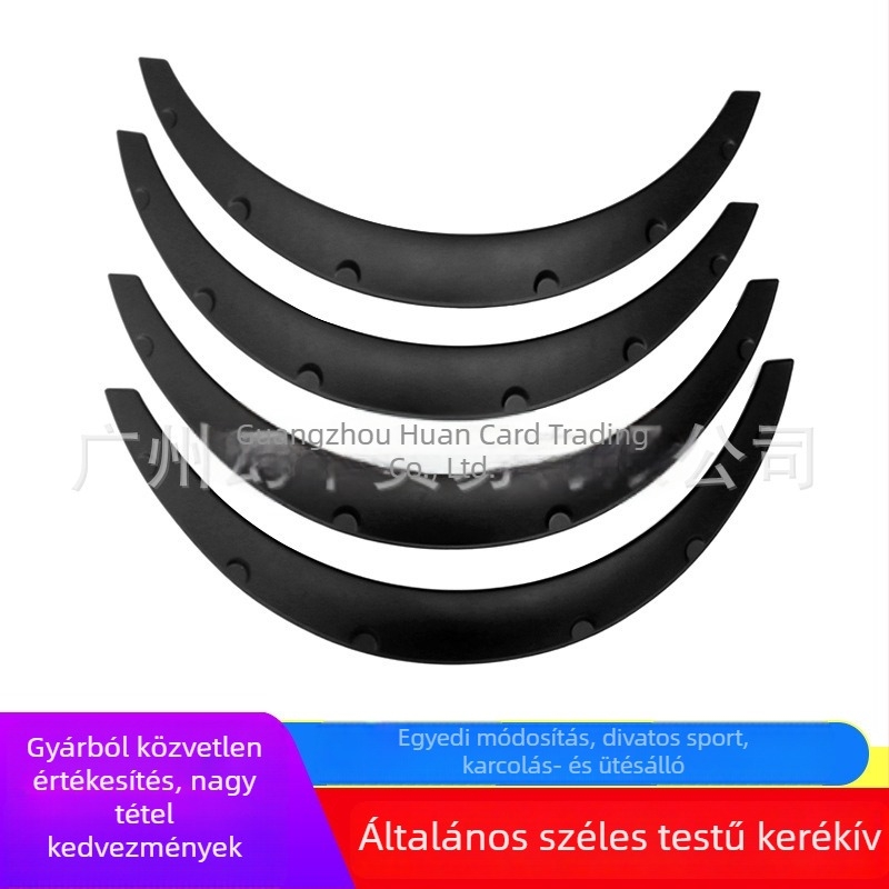 Széles testű kerékív dekoratív védőborítás — univerzális illeszkedés, Anyag: PP, Modell: Wide body wheel eyebrow, Eredet: Guangzhou