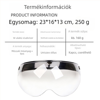 Motorkerékpár sisak vizor Huanshou W Lens, napvédő, modell W Lens
