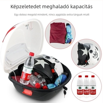 Elektromos jármű csomagtartó doboz – univerzális, megerősített rezgéscsillapító, szerszámos doboz (Anyag: Egyéb; Márka: Egyéb; Stílus: Knight protective gear)