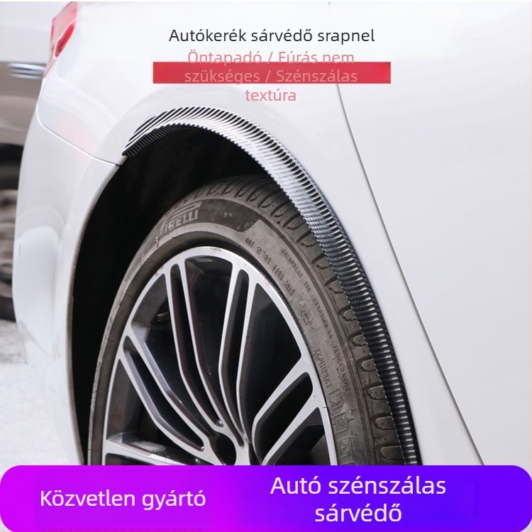 Autó kerékív dekoratív PVC szalag, Yuechi, karbonszálas szemöldök modell, univerzális felhasználás, testreszabás elérhető