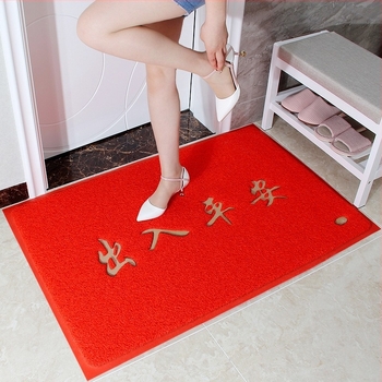 Bejárati PVC négyszögletes padlószőnyeg, egyszínű, mosható, modern minimalist stílusú beltéri