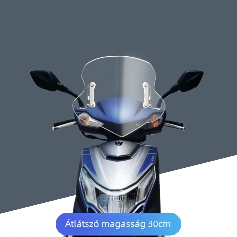 UCR első szélvédő Haojue Tiger Shark VX125, UCR125 és USR125 számára – vastagított szélvédő modifikációs kiegészítő
