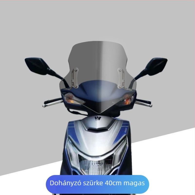 UCR első szélvédő Haojue Tiger Shark VX125, UCR125 és USR125 számára – vastagított szélvédő modifikációs kiegészítő