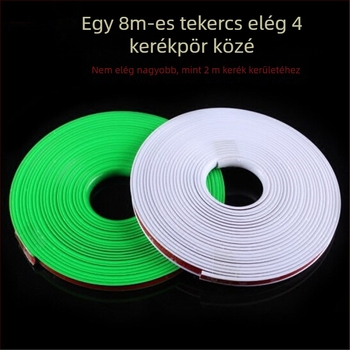 Gumiból készült ütközésvédő csík a kerékagyhoz, dekoratív vonal, modell ss-zst-005, univerzális alkalmazás