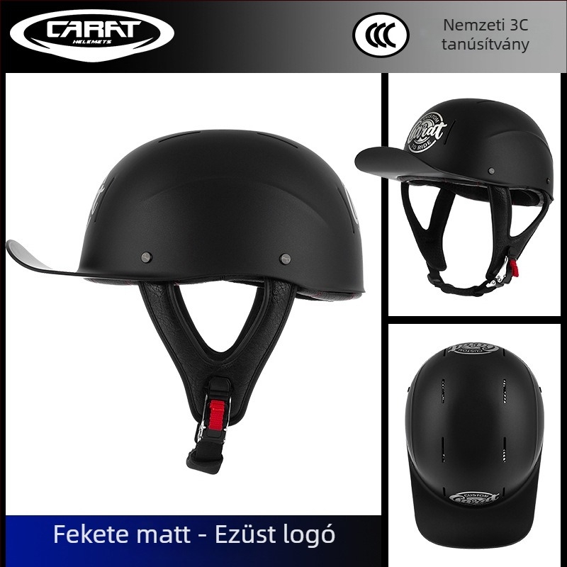 Half Helmet, ABS, Uniszex, Retro Stílus, Motorkerékpárhoz