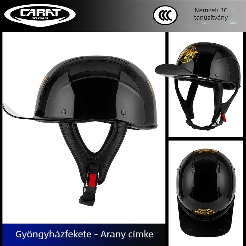 Half Helmet, ABS, Uniszex, Retro Stílus, Motorkerékpárhoz