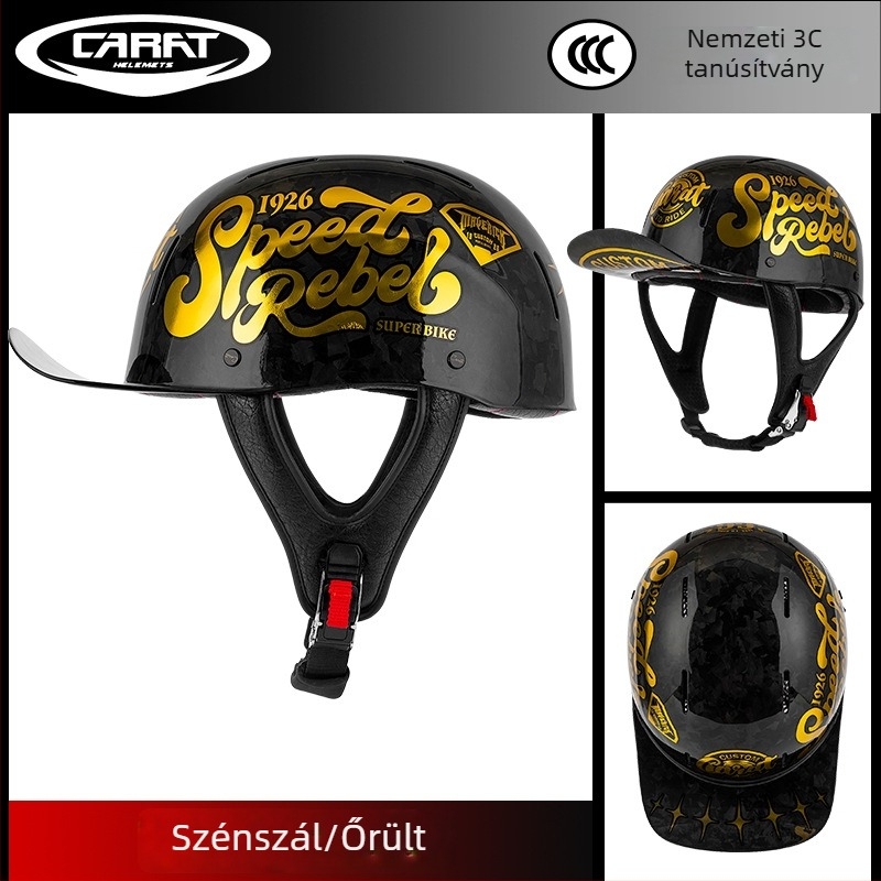 Half Helmet, ABS, Uniszex, Retro Stílus, Motorkerékpárhoz